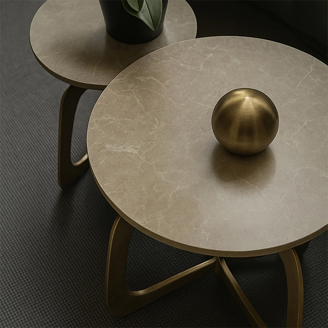 Round Nesting Coffee Table - alternate view