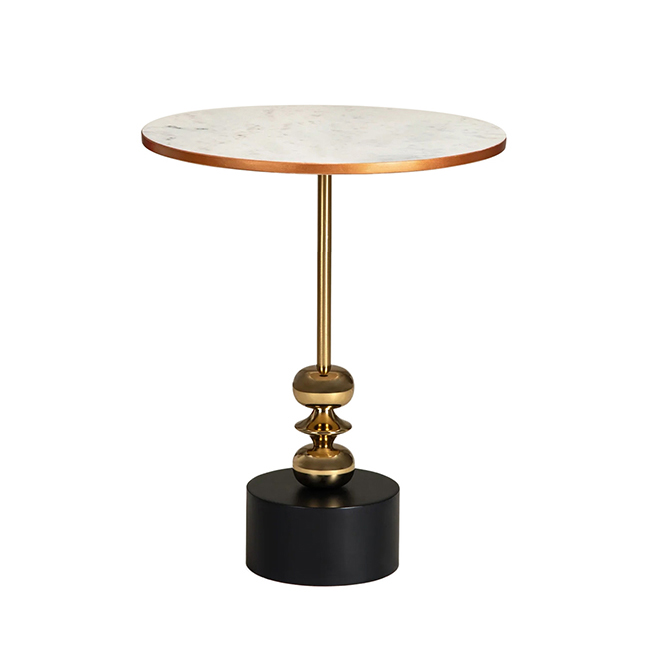 Round Marble Accent Table