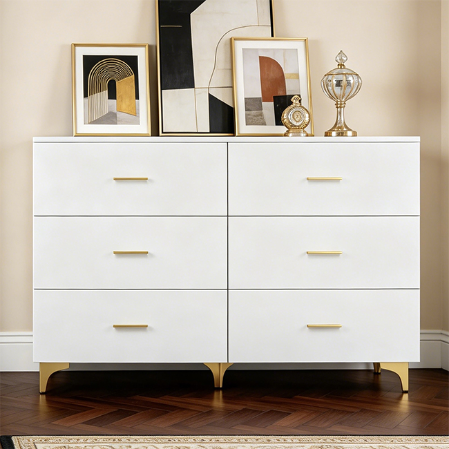 Modern 6 Drawer Dresser - alternate view